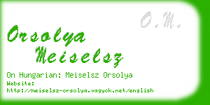 orsolya meiselsz business card